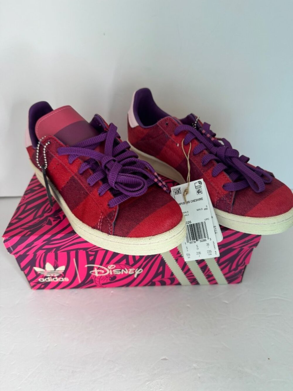Adidas Campus 80s Disney Cheshire Cat Sneakers EU 38 US Men's youth 5.5